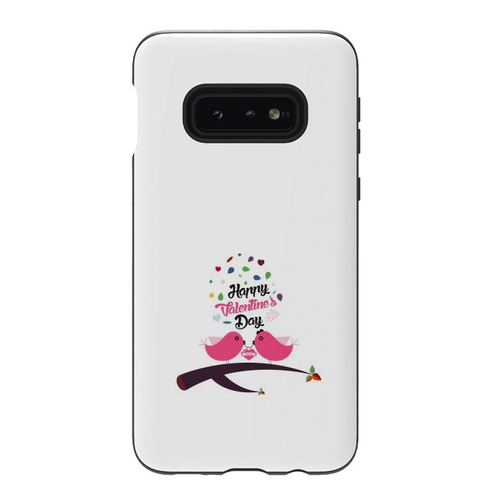 Galaxy S10e StrongFit birds sitting on tree by TMSarts
