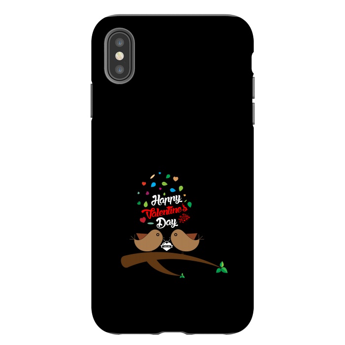 iPhone Xs Max StrongFit brown love birds by TMSarts