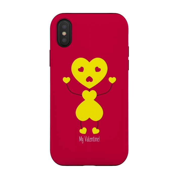 iPhone Xs / X StrongFit bee my valentine by TMSarts