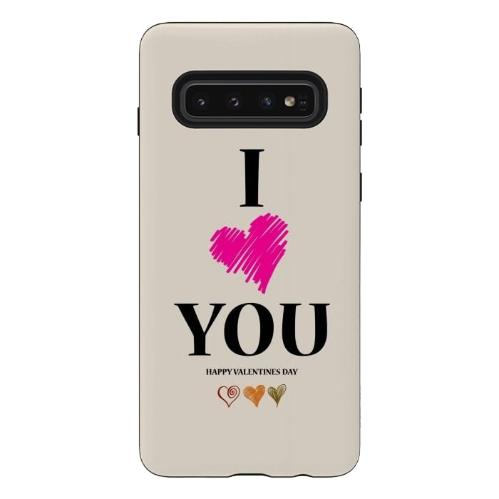 Galaxy S10 StrongFit i love you heart by TMSarts