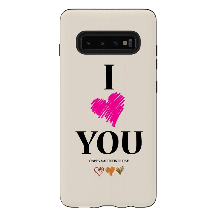 Galaxy S10 plus StrongFit i love you heart by TMSarts