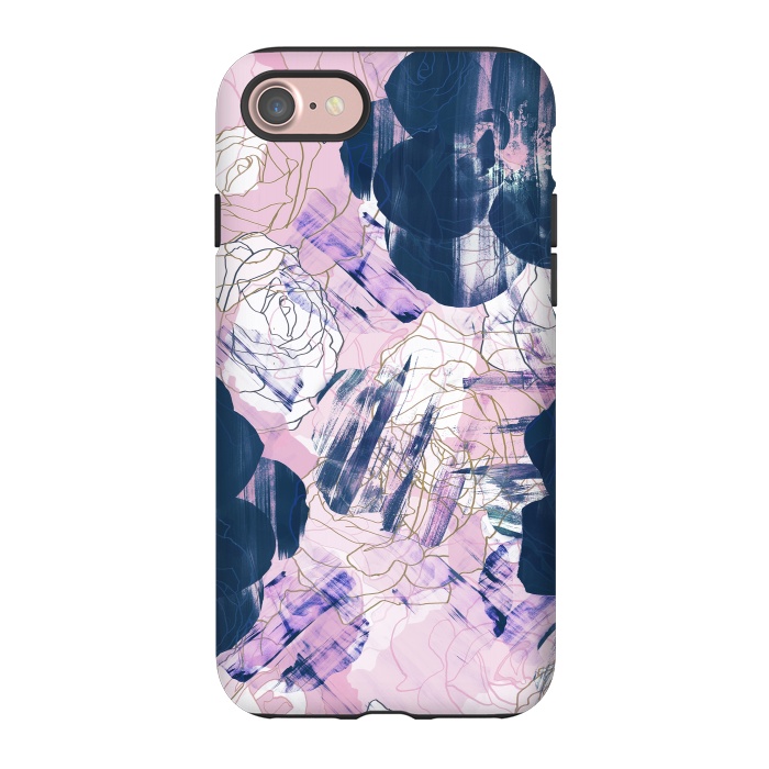 iPhone 7 StrongFit Painted flower petals brushstrokes by Oana 