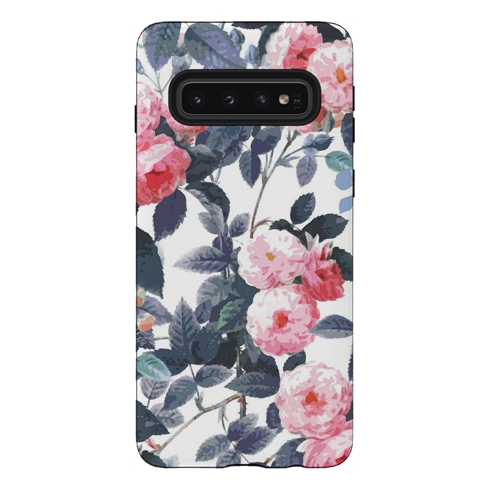 Galaxy S10 StrongFit Vintage romantic roses by Oana 