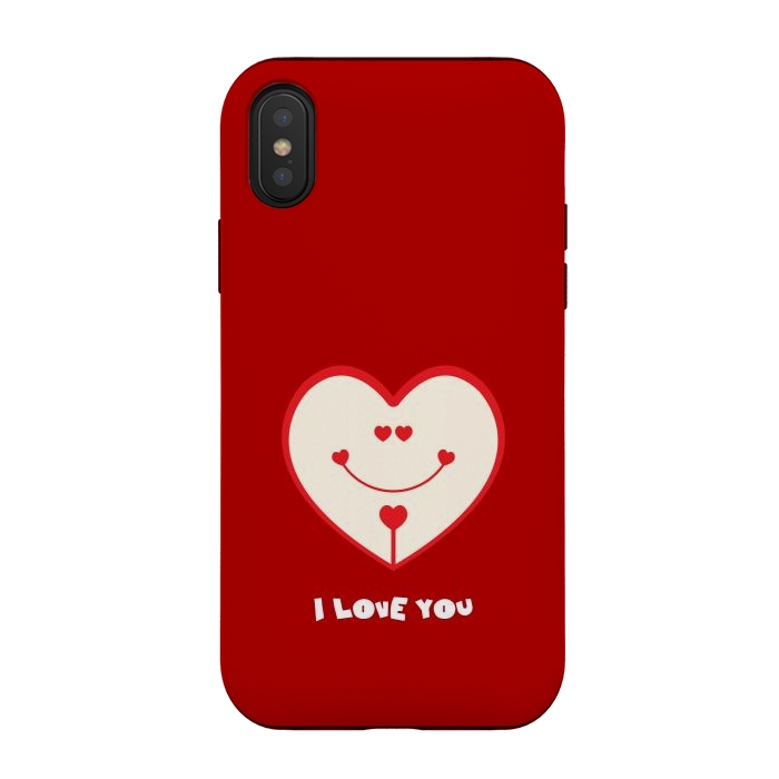 iPhone Xs / X StrongFit i love smile by TMSarts