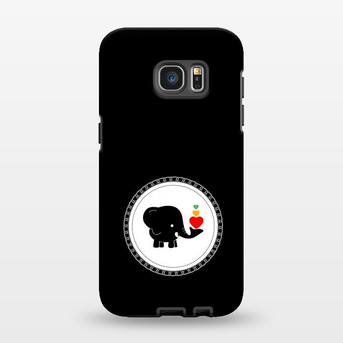 Galaxy S7 EDGE StrongFit cutest baby elephant by TMSarts
