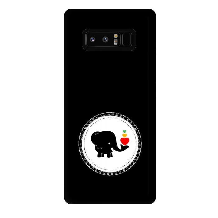 Galaxy Note 8 StrongFit cutest baby elephant by TMSarts