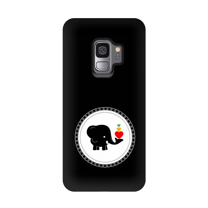 Galaxy S9 StrongFit cutest baby elephant by TMSarts