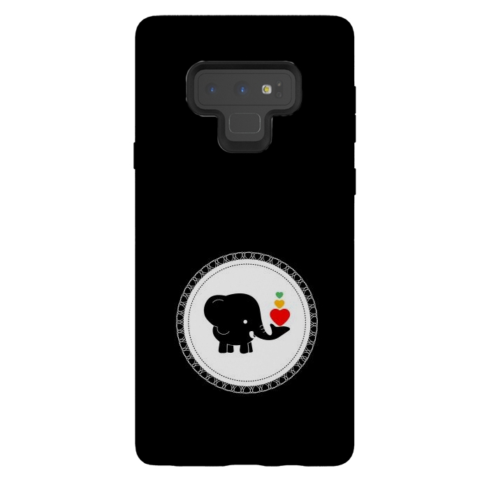 Galaxy Note 9 StrongFit cutest baby elephant by TMSarts