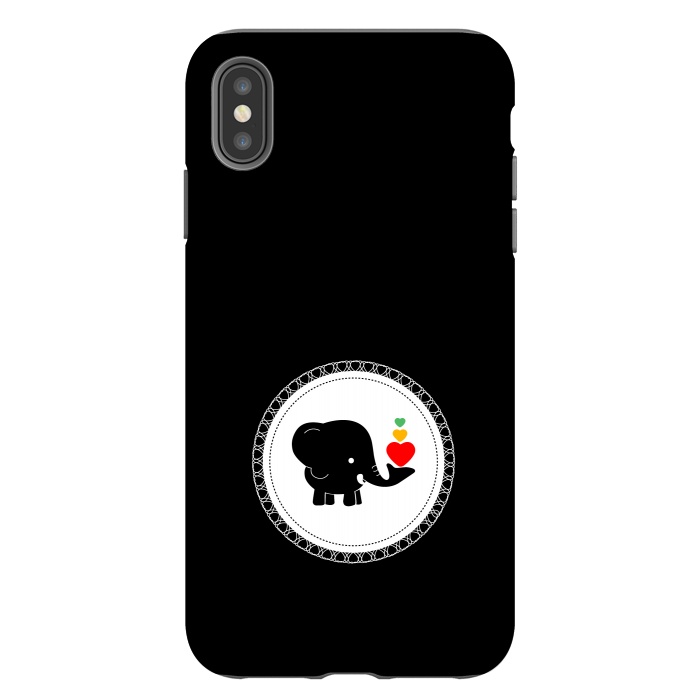 iPhone Xs Max StrongFit cutest baby elephant by TMSarts