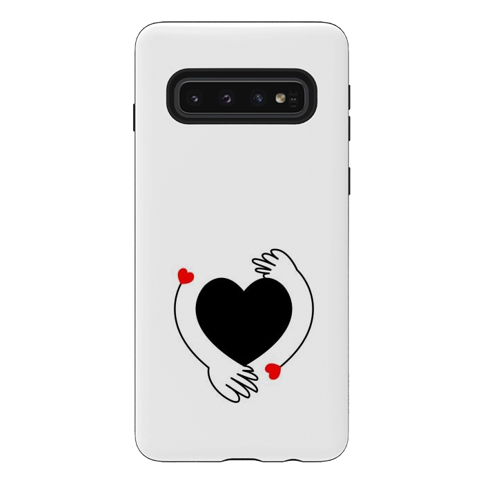 Galaxy S10 StrongFit love hands by TMSarts