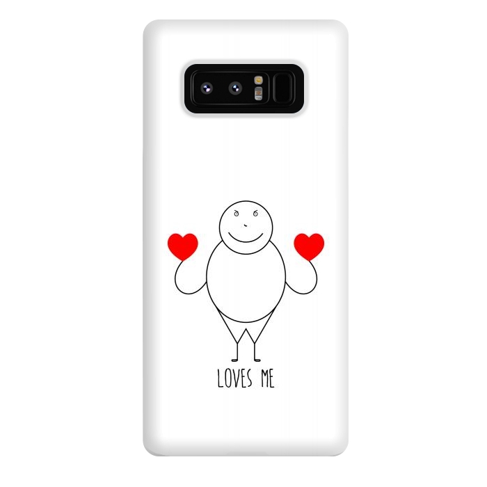 Galaxy Note 8 StrongFit fat strickmans heart by TMSarts