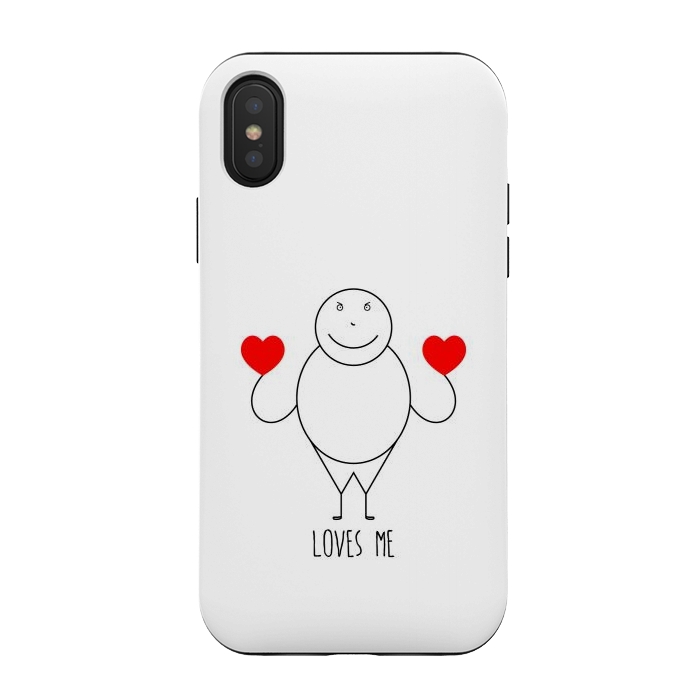 iPhone Xs / X StrongFit fat strickmans heart by TMSarts