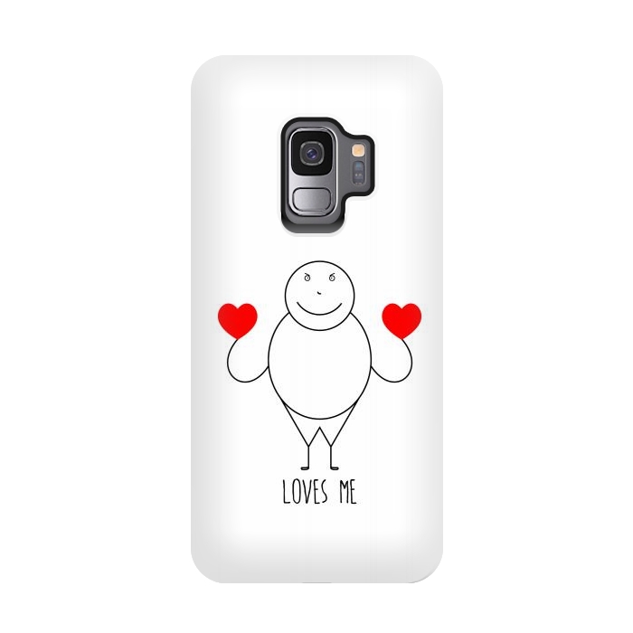 Galaxy S9 StrongFit fat strickmans heart by TMSarts