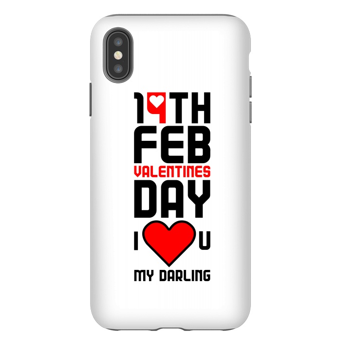 iPhone Xs Max StrongFit i love my darling by TMSarts