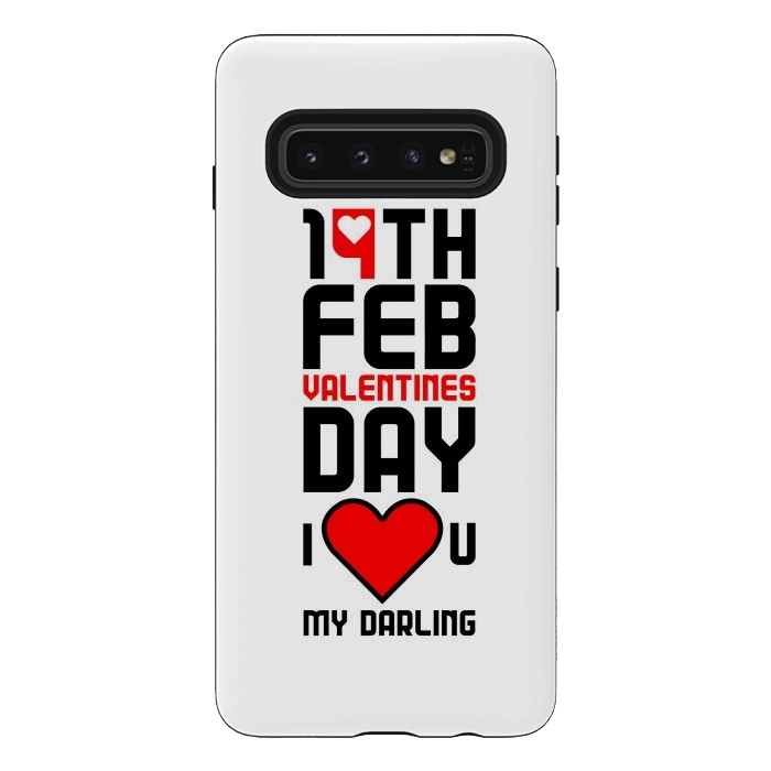 Galaxy S10 StrongFit i love my darling by TMSarts