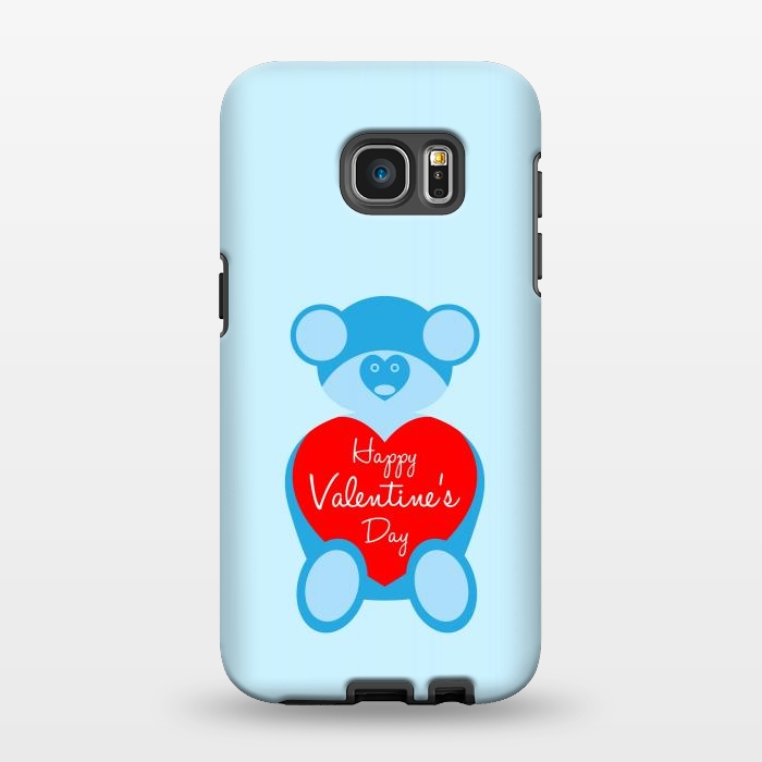 Galaxy S7 EDGE StrongFit teddy bear blue by TMSarts