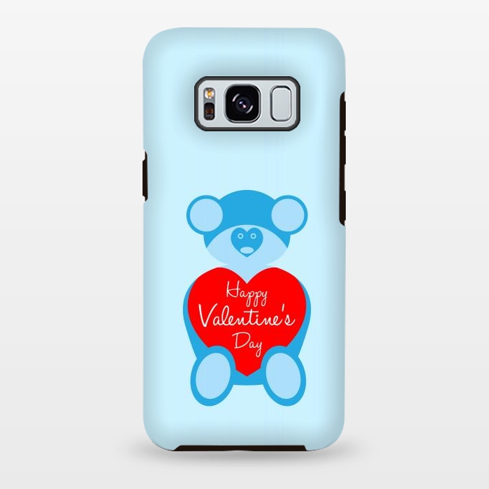 Galaxy S8 plus StrongFit teddy bear blue by TMSarts