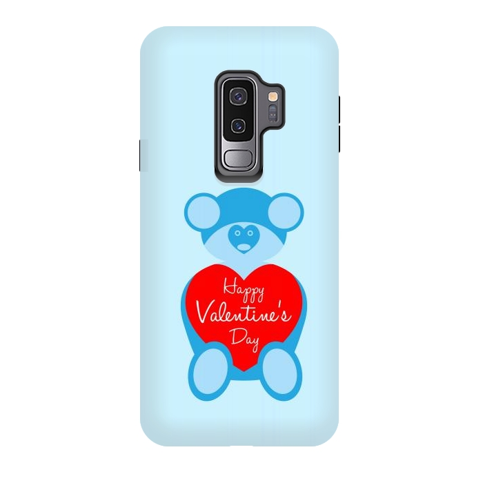 Galaxy S9 plus StrongFit teddy bear blue by TMSarts