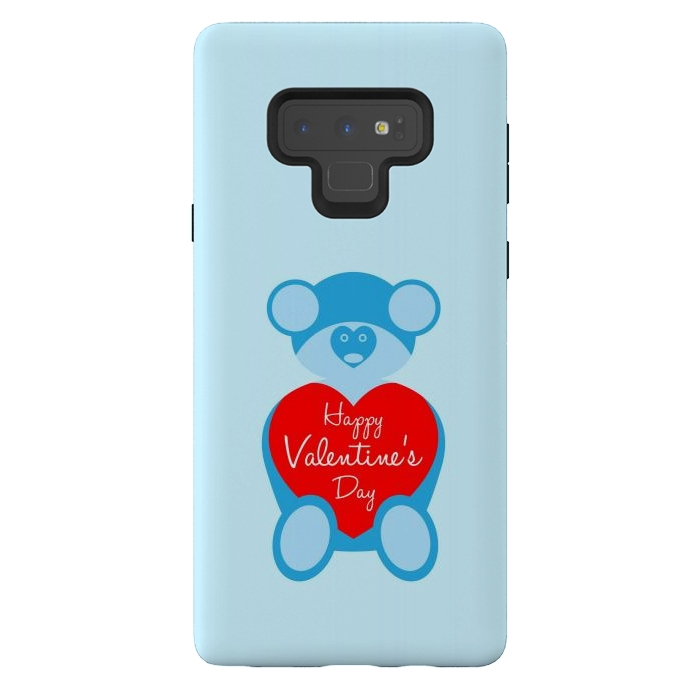 Galaxy Note 9 StrongFit teddy bear blue by TMSarts