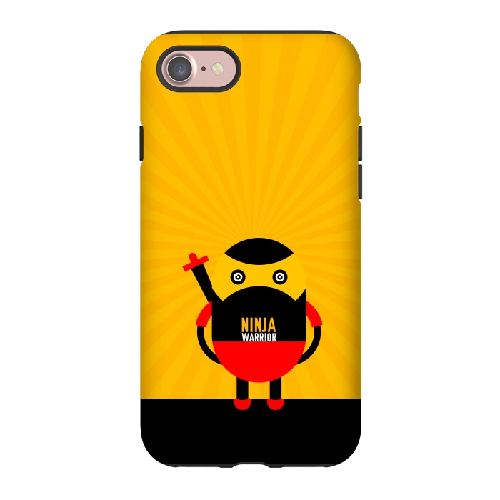 iPhone 7 StrongFit ninja warrior yellow by TMSarts