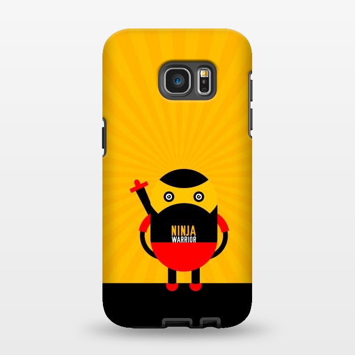 Galaxy S7 EDGE StrongFit ninja warrior yellow by TMSarts