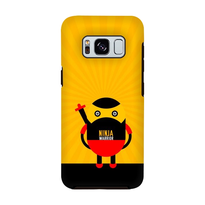 Galaxy S8 StrongFit ninja warrior yellow by TMSarts