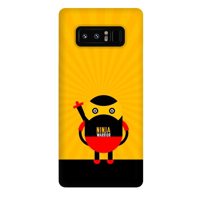 Galaxy Note 8 StrongFit ninja warrior yellow by TMSarts