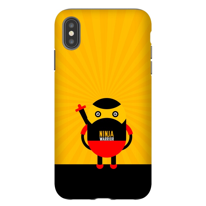 iPhone Xs Max StrongFit ninja warrior yellow by TMSarts