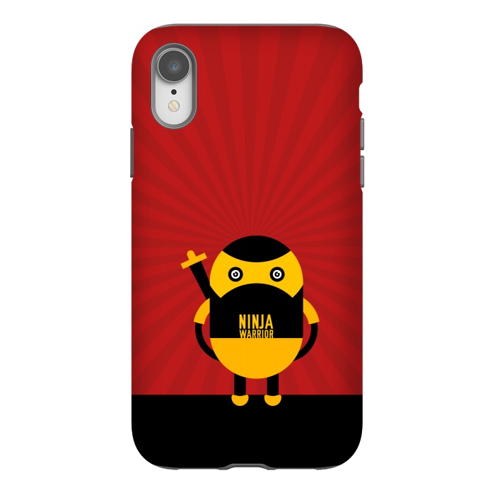 iPhone Xr StrongFit ninja warrior red by TMSarts