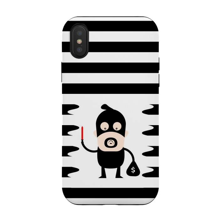 iPhone Xs / X StrongFit cartoon thief by TMSarts