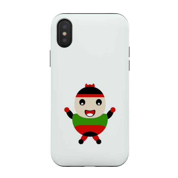 iPhone Xs / X StrongFit cartoon baby crying  by TMSarts