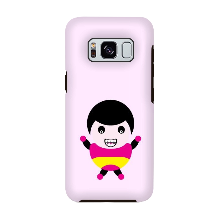 Galaxy S8 StrongFit cartoon child smile by TMSarts