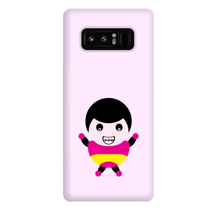 Galaxy Note 8 StrongFit cartoon child smile by TMSarts