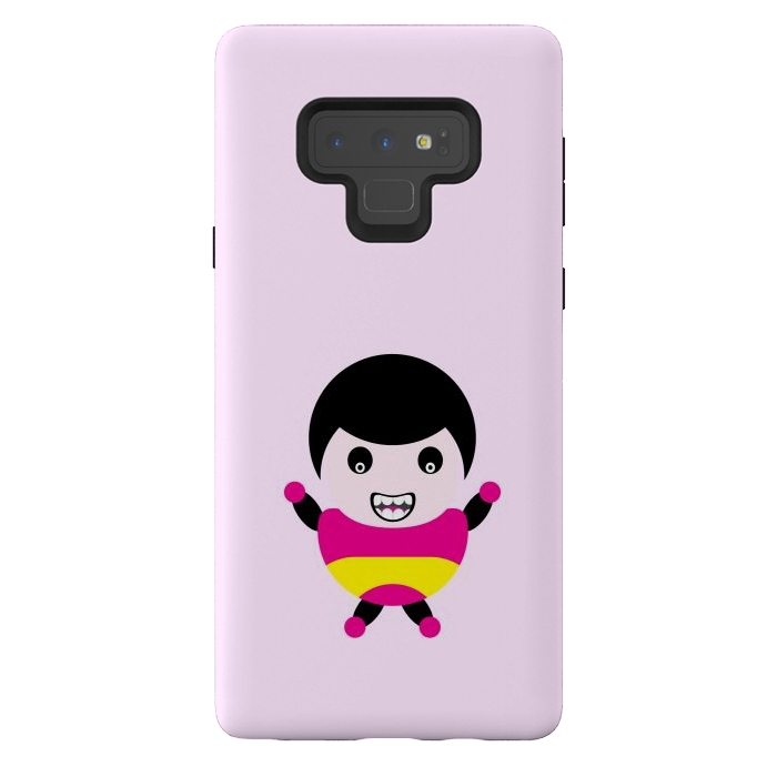 Galaxy Note 9 StrongFit cartoon child smile by TMSarts