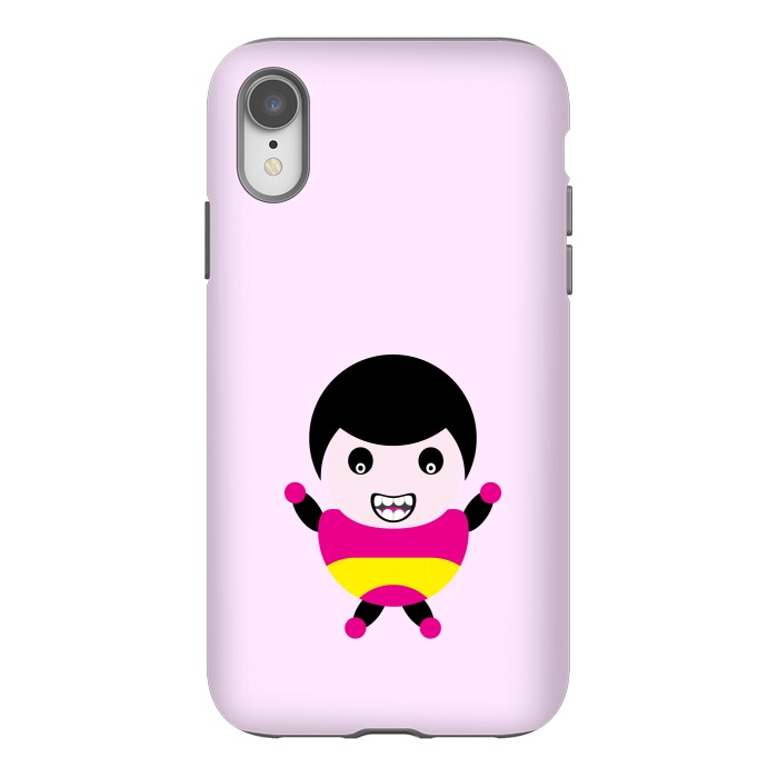 iPhone Xr StrongFit cartoon child smile by TMSarts