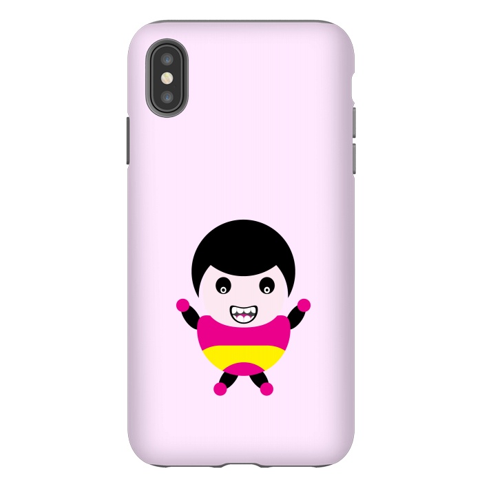 iPhone Xs Max StrongFit cartoon child smile by TMSarts