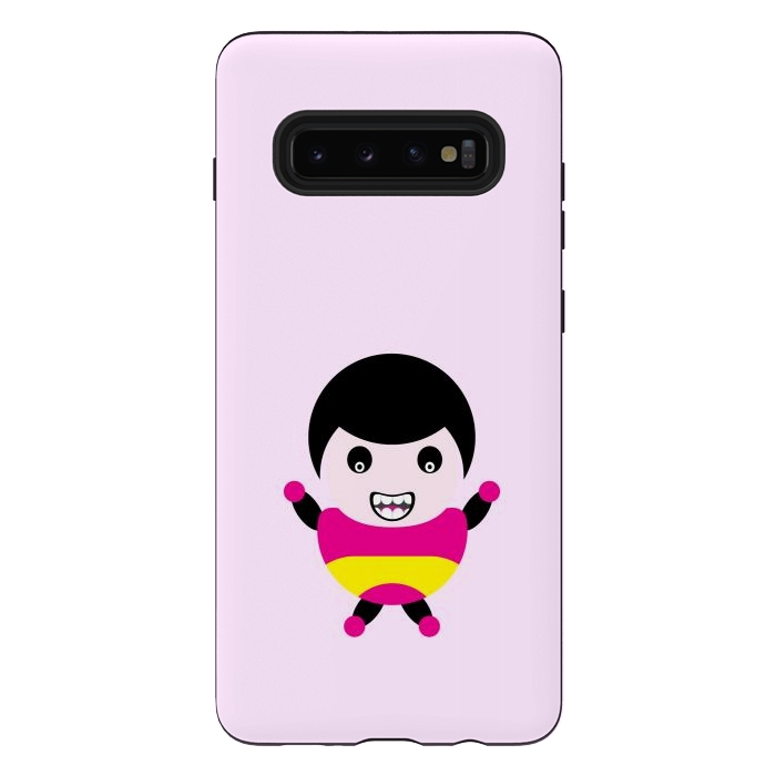 Galaxy S10 plus StrongFit cartoon child smile by TMSarts