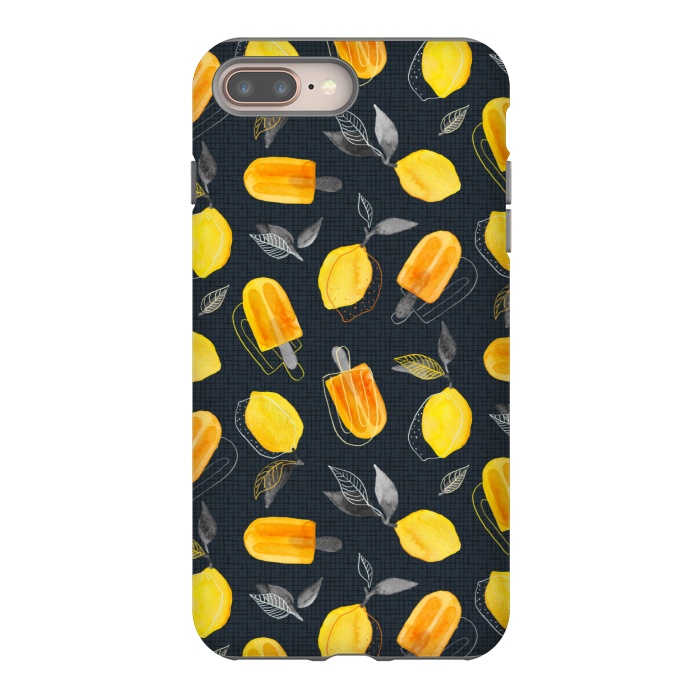 iPhone 7 plus StrongFit Fresh Lemons & Frozen Pops by Micklyn Le Feuvre
