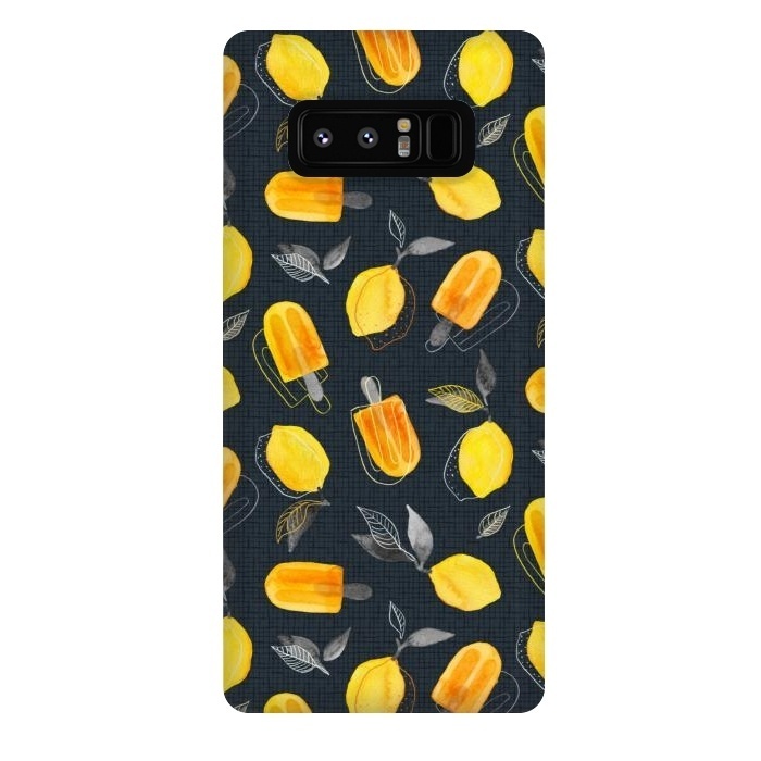 Galaxy Note 8 StrongFit Fresh Lemons & Frozen Pops by Micklyn Le Feuvre