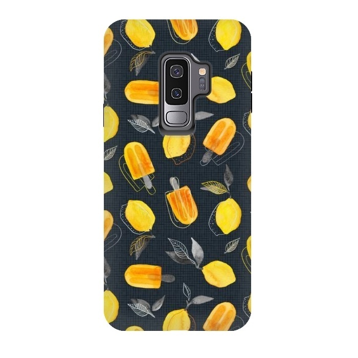 Galaxy S9 plus StrongFit Fresh Lemons & Frozen Pops by Micklyn Le Feuvre