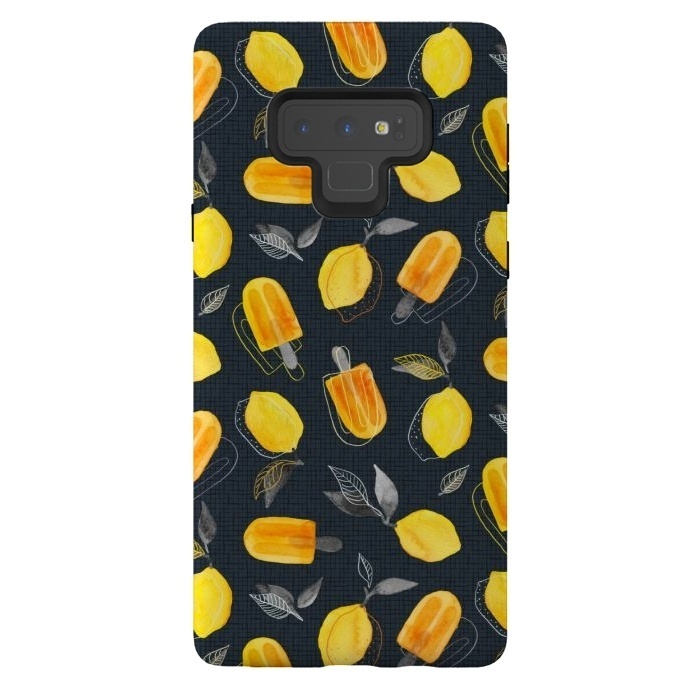 Galaxy Note 9 StrongFit Fresh Lemons & Frozen Pops by Micklyn Le Feuvre