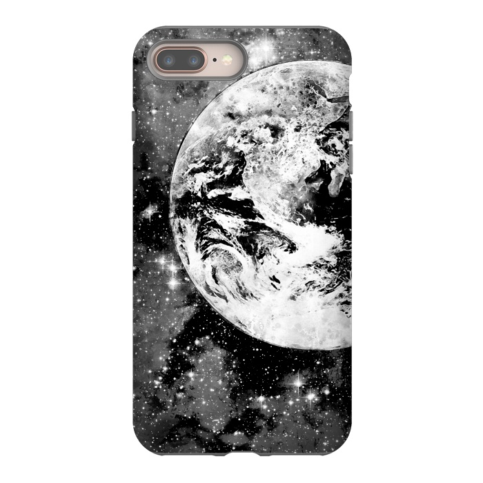 iPhone 7 plus StrongFit Black and white Earth in Space by Oana 
