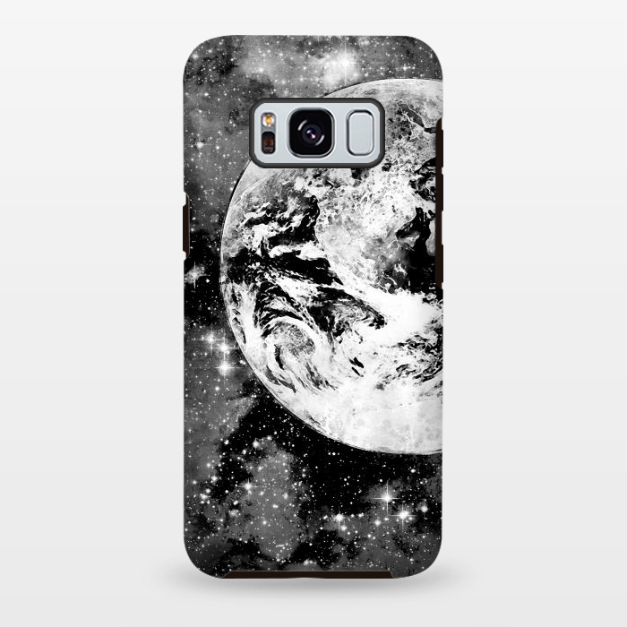 Galaxy S8 plus StrongFit Black and white Earth in Space by Oana 