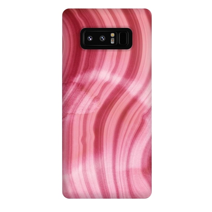 Galaxy Note 8 StrongFit Pink Mermaid Waves Marble  by  Utart