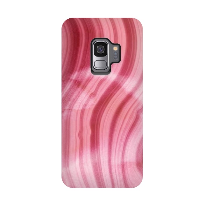 Galaxy S9 StrongFit Pink Mermaid Waves Marble  by  Utart