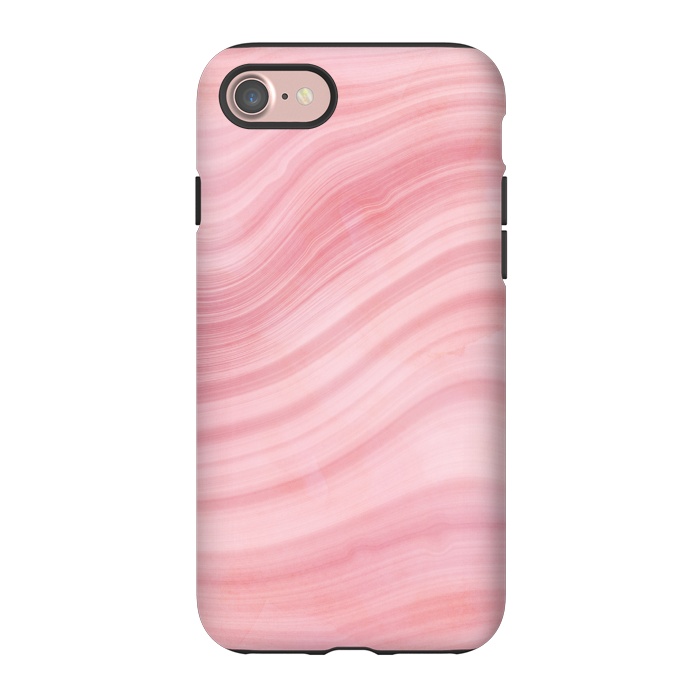 iPhone 7 StrongFit Light Pink Mermaid Waves Marble by  Utart