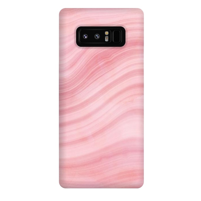 Galaxy Note 8 StrongFit Light Pink Mermaid Waves Marble by  Utart