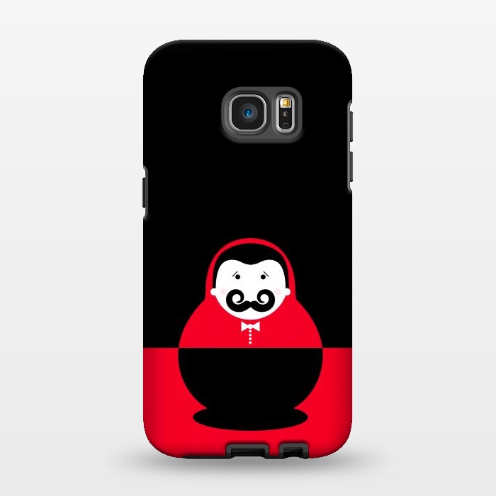 Galaxy S7 EDGE StrongFit baby with mustache by TMSarts