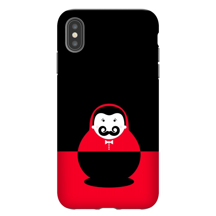 iPhone Xs Max StrongFit baby with mustache by TMSarts
