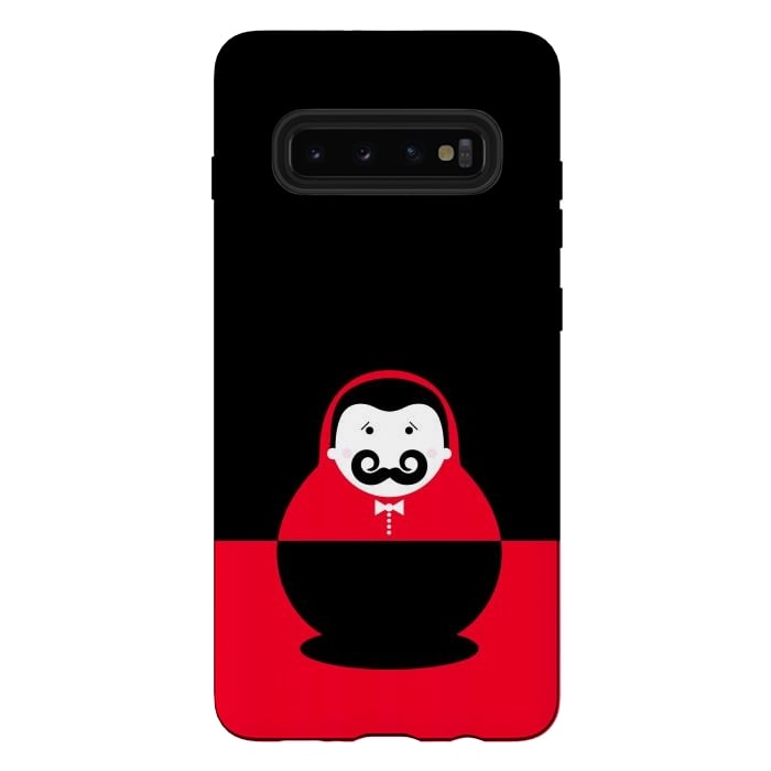 Galaxy S10 plus StrongFit baby with mustache by TMSarts